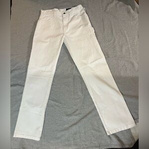 NWT Dickies White Relaxed Fit Painter Pants 32x34 Skater Streetwear
